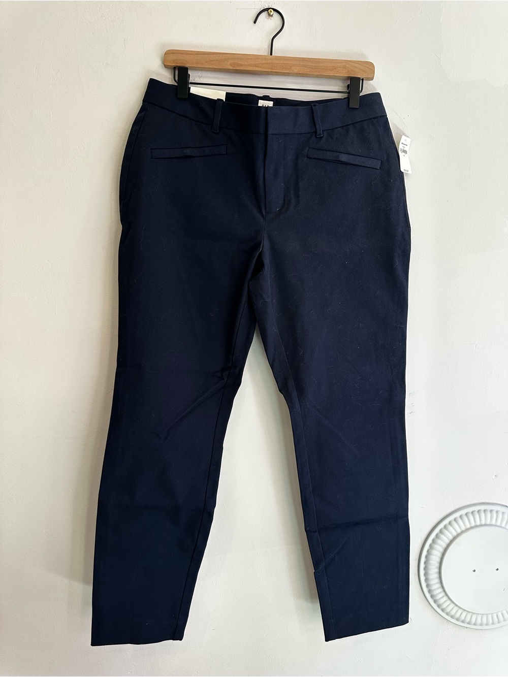 GAP Navy Blue Straight-Leg Trousers
